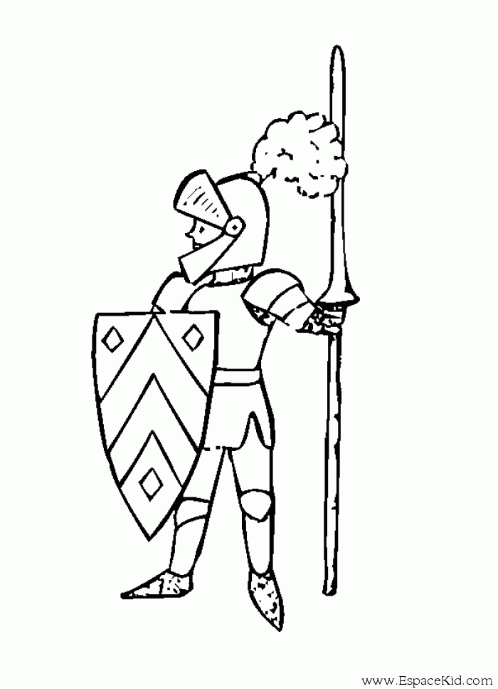 Coloring page: Knight (Characters) #86932 - Free Printable Coloring Pages