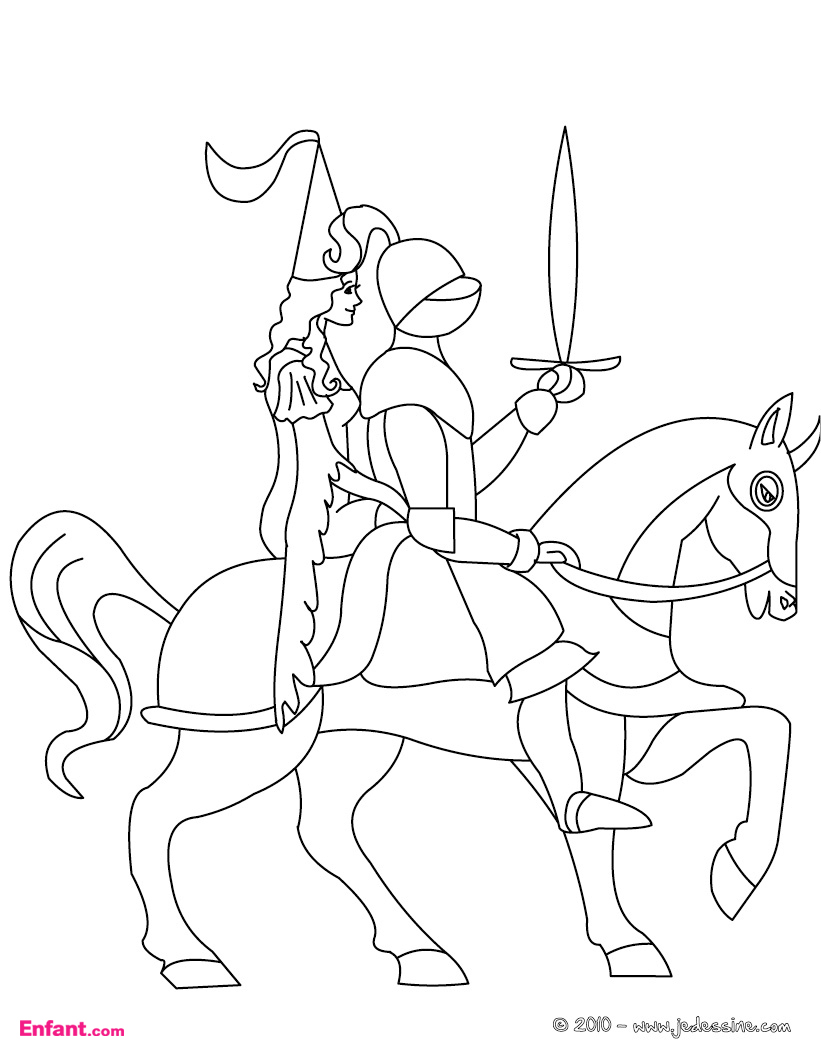 Coloring page: Knight (Characters) #86942 - Free Printable Coloring Pages