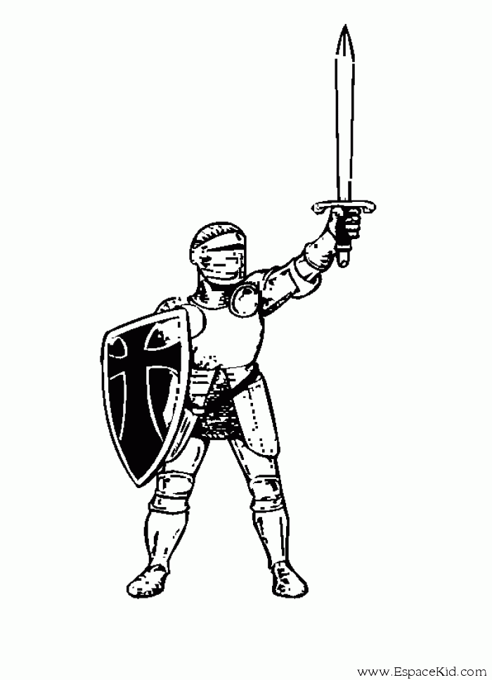 Coloring page: Knight (Characters) #86955 - Free Printable Coloring Pages