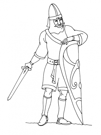 Coloring page: Knight (Characters) #86956 - Free Printable Coloring Pages