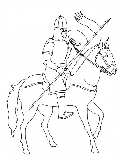 Coloring page: Knight (Characters) #86958 - Free Printable Coloring Pages