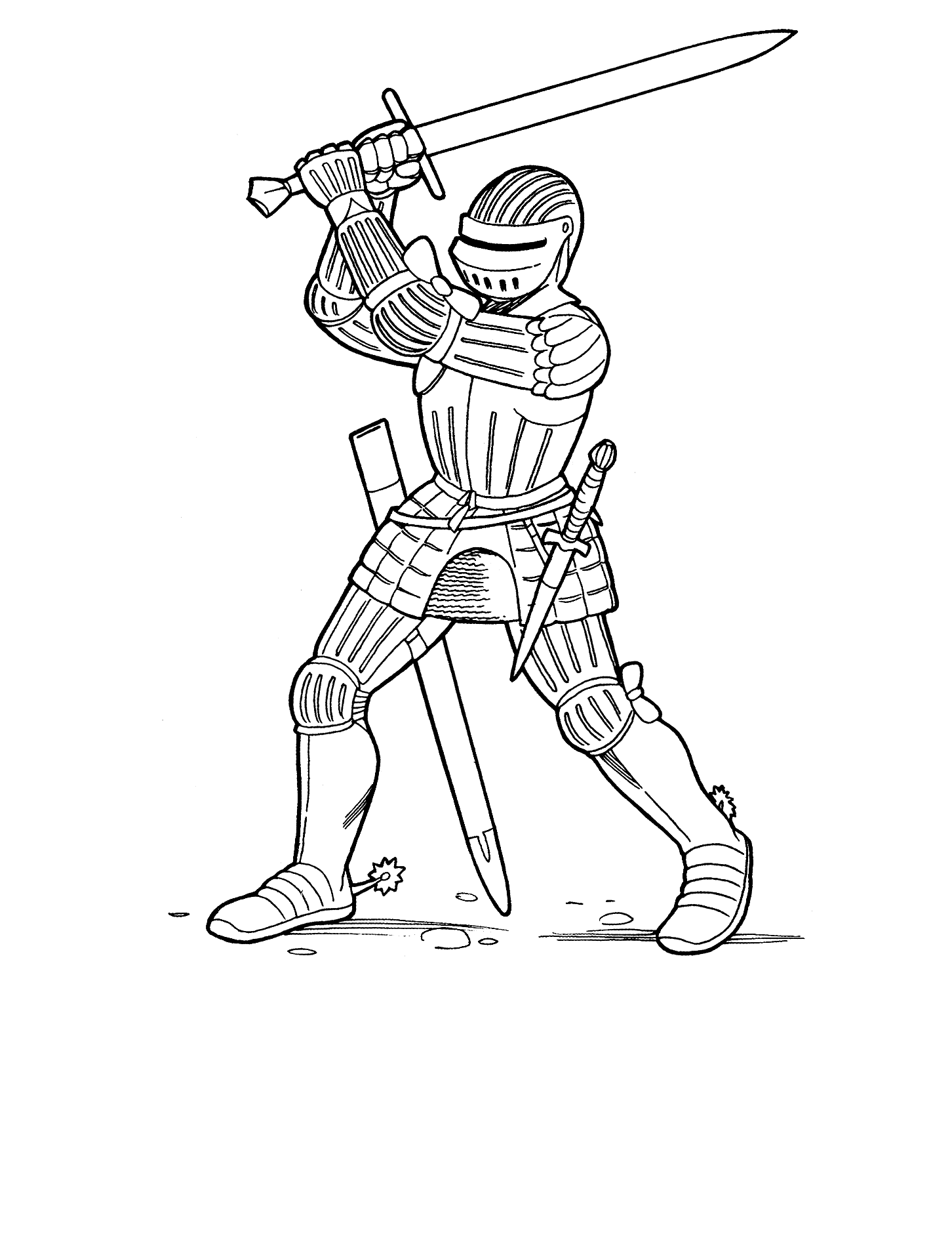 Coloring page: Knight (Characters) #86960 - Printable coloring pages