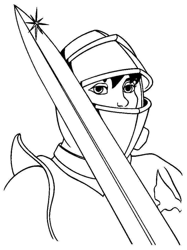 Coloring page: Knight (Characters) #86966 - Free Printable Coloring Pages