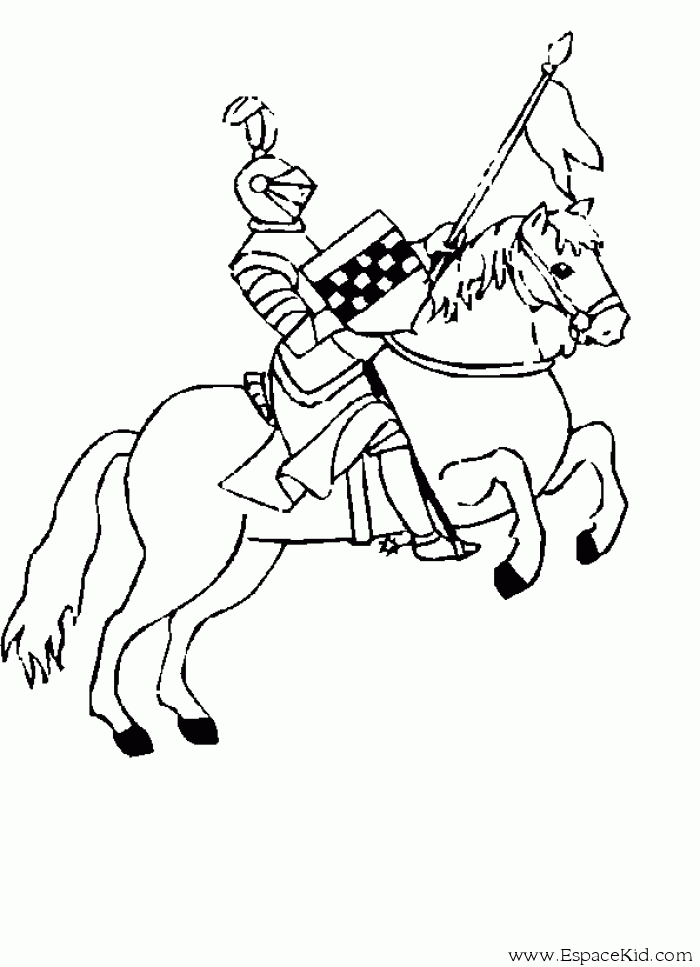Coloring page: Knight (Characters) #86968 - Free Printable Coloring Pages