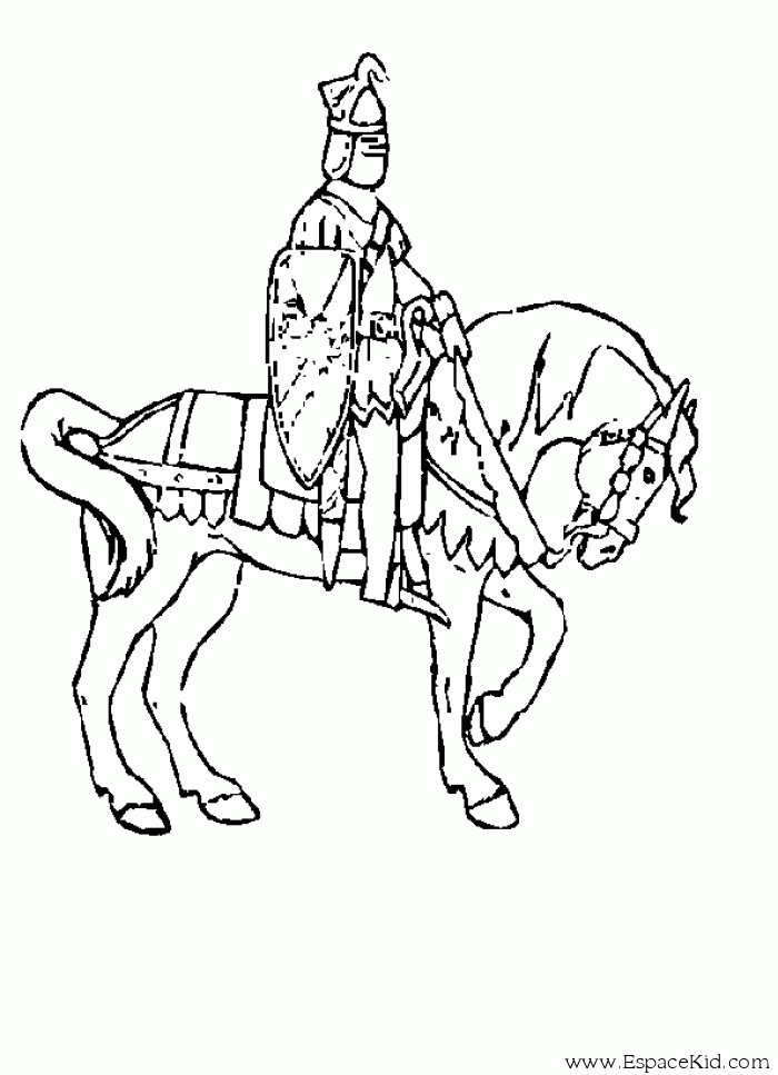Coloring page: Knight (Characters) #86972 - Printable coloring pages