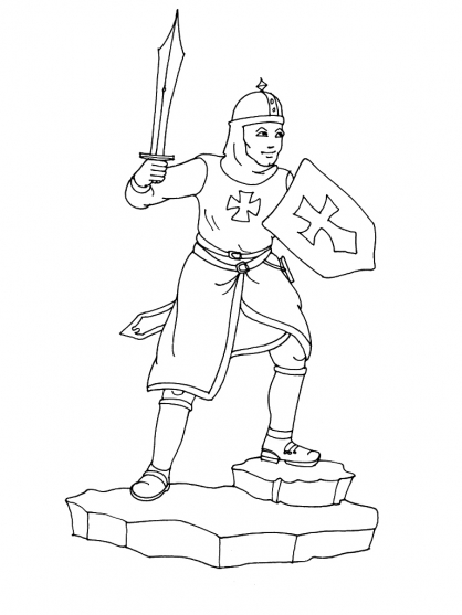 Coloring page: Knight (Characters) #86994 - Free Printable Coloring Pages