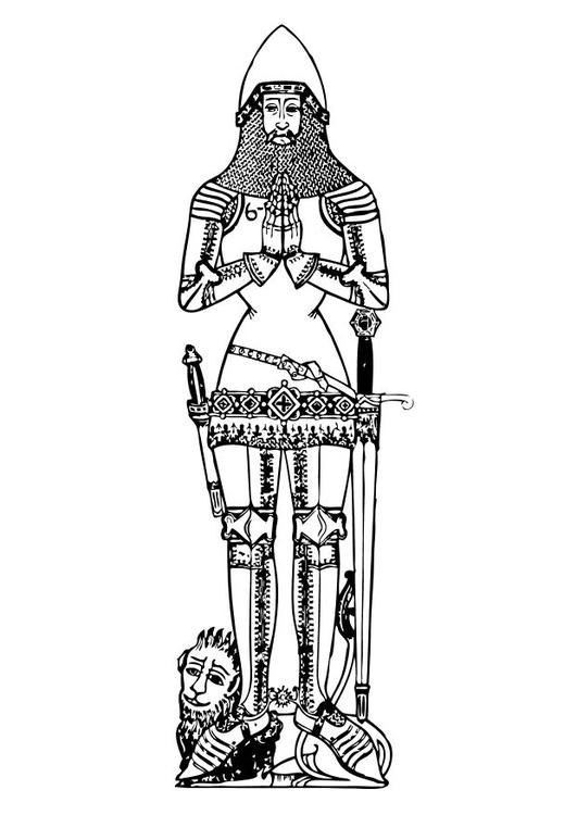 Coloring page: Knight (Characters) #86995 - Printable coloring pages