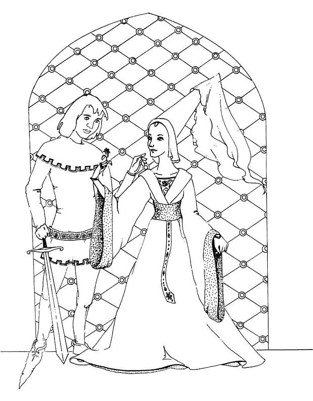 Coloring page: Knight (Characters) #86998 - Printable coloring pages