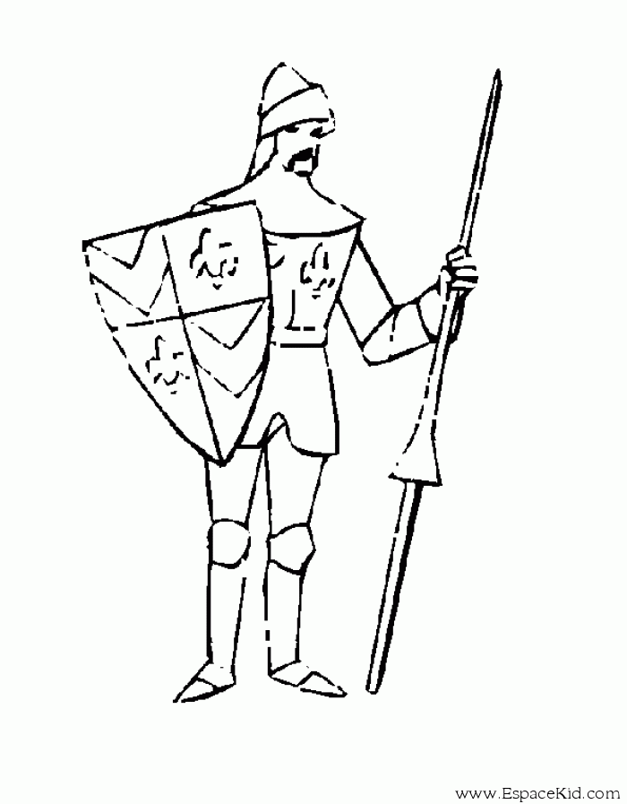 Coloring page: Knight (Characters) #87022 - Free Printable Coloring Pages