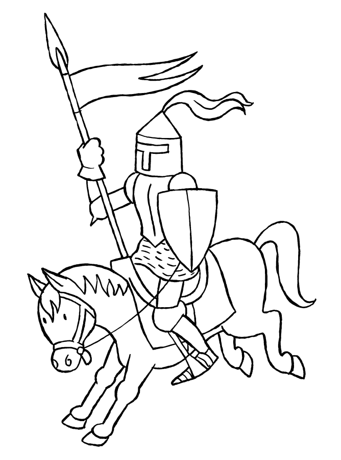 Coloring page: Knight (Characters) #87024 - Free Printable Coloring Pages