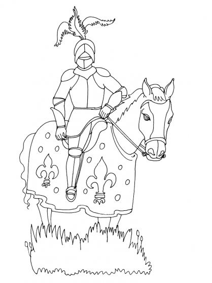 Coloring page: Knight (Characters) #87029 - Free Printable Coloring Pages