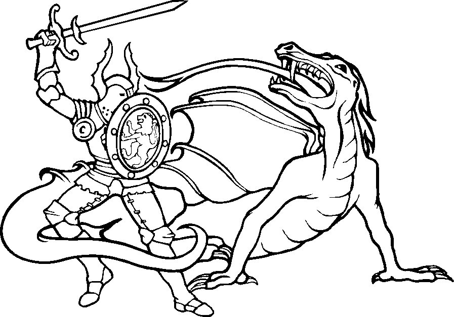 Coloring page: Knight (Characters) #87034 - Free Printable Coloring Pages