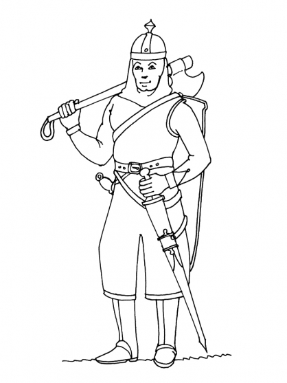 Coloring page: Knight (Characters) #87035 - Free Printable Coloring Pages