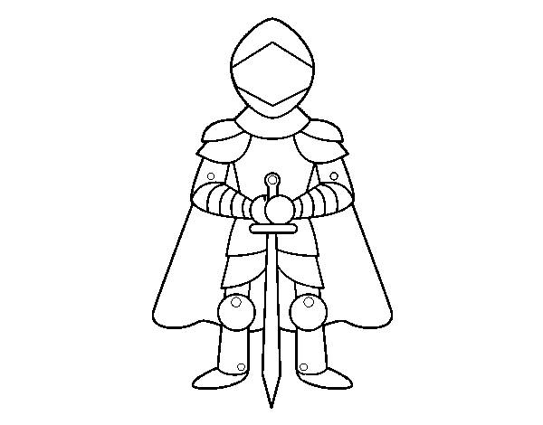 Coloring page: Knight (Characters) #87036 - Free Printable Coloring Pages