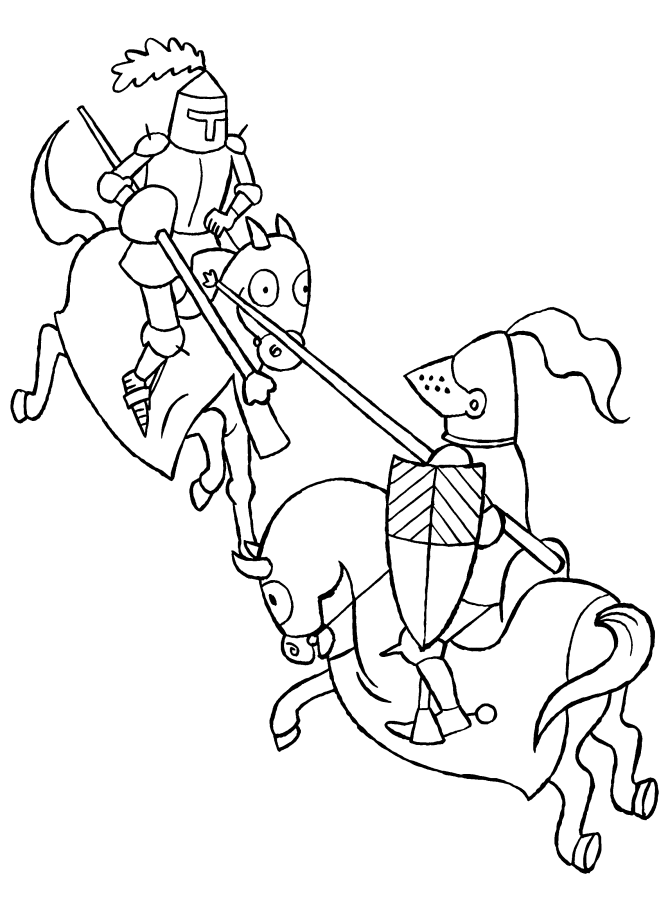Coloring page: Knight (Characters) #87039 - Free Printable Coloring Pages