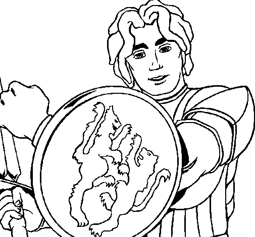 Coloring page: Knight (Characters) #87049 - Free Printable Coloring Pages