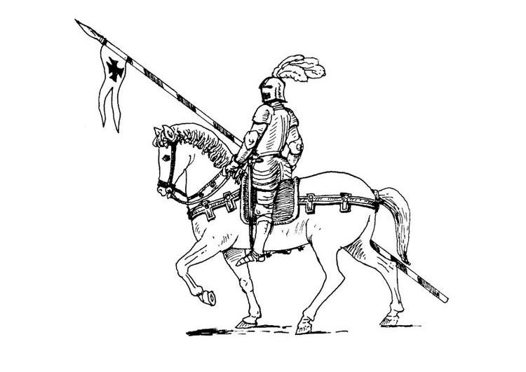 Coloring page: Knight (Characters) #87061 - Printable coloring pages