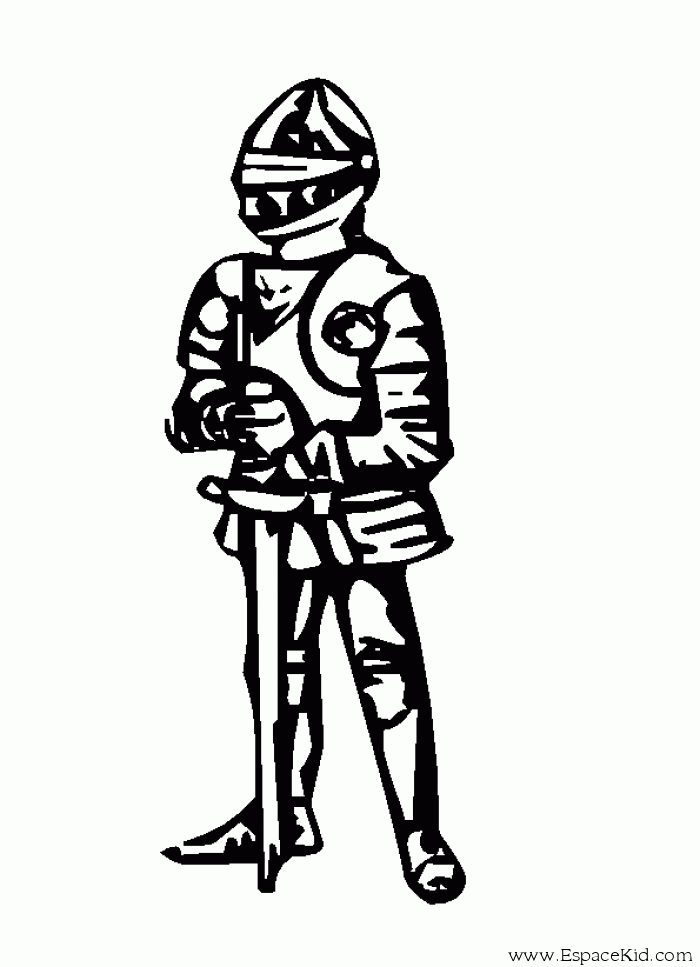 Coloring page: Knight (Characters) #87068 - Free Printable Coloring Pages