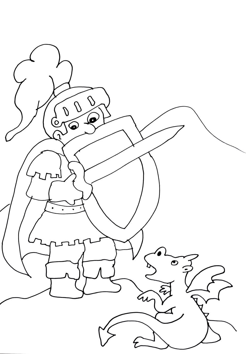 Coloring page: Knight (Characters) #87071 - Printable coloring pages