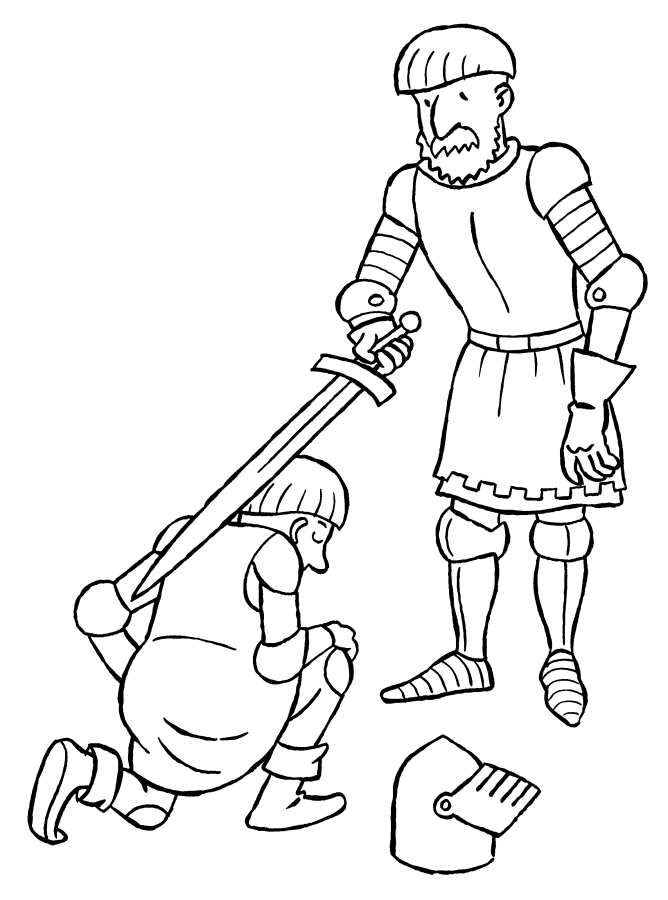 Coloring page: Knight (Characters) #87073 - Free Printable Coloring Pages