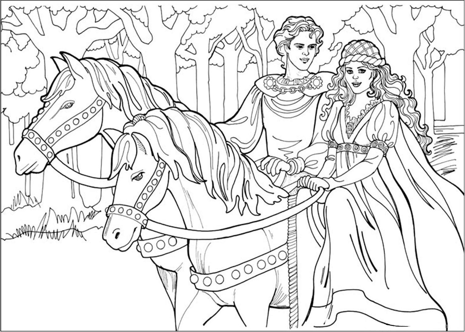 Coloring page: Knight (Characters) #87100 - Free Printable Coloring Pages