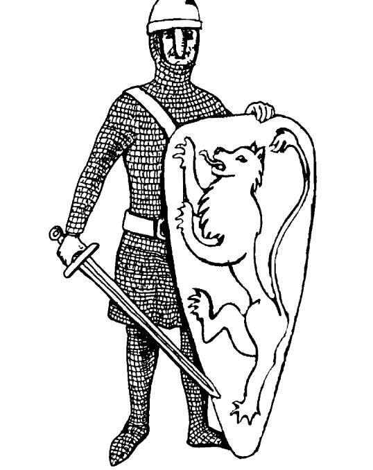 Coloring page: Knight (Characters) #87196 - Free Printable Coloring Pages