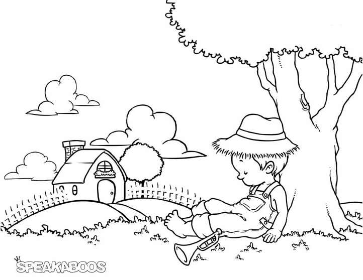 Coloring page: Little Boy (Characters) #97357 - Free Printable Coloring Pages