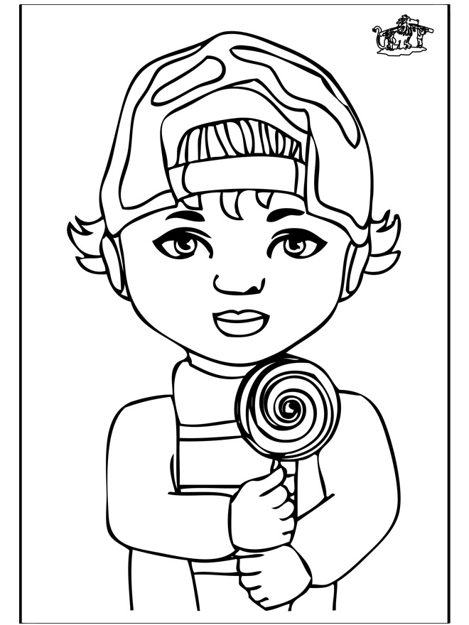 Coloring page: Little Boy (Characters) #97361 - Printable coloring pages