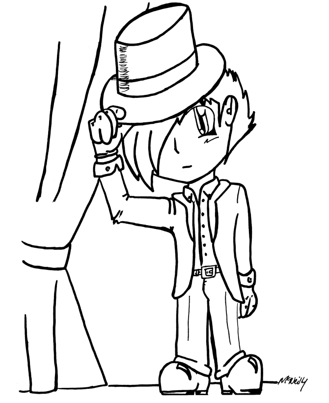 Coloring page: Little Boy (Characters) #97566 - Free Printable Coloring Pages