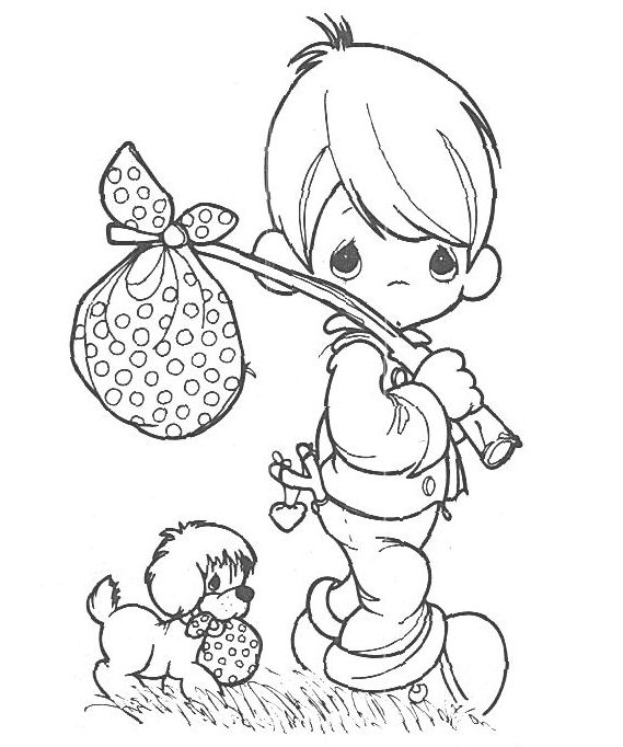 Coloring page: Little Boy (Characters) #97619 - Printable coloring pages