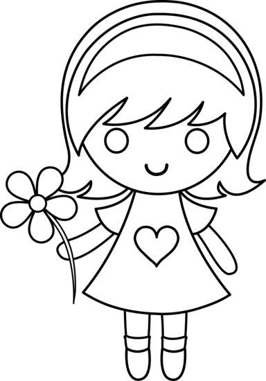 Coloring page: Little Girl (Characters) #96510 - Free Printable Coloring Pages