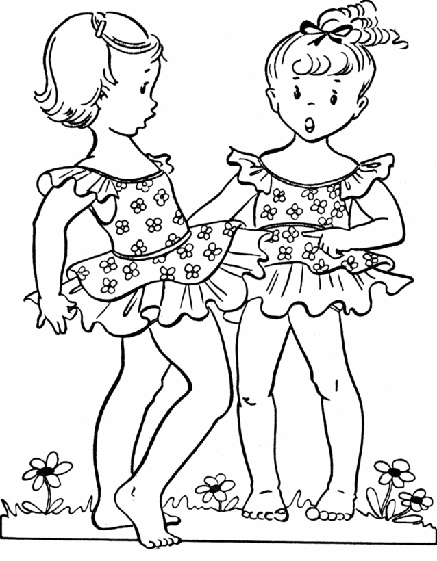 Coloring page: Little Girl (Characters) #96534 - Free Printable Coloring Pages
