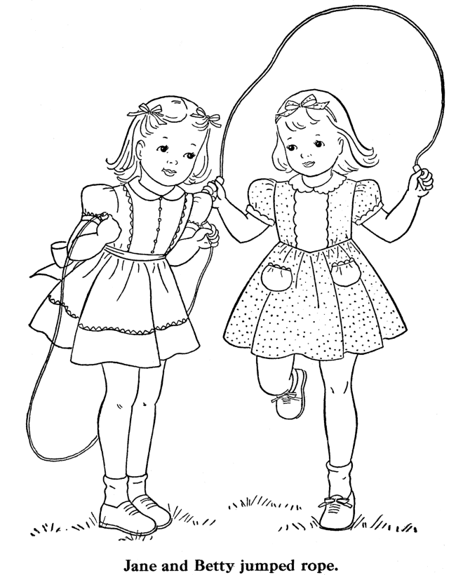 Coloring page: Little Girl (Characters) #96536 - Printable coloring pages