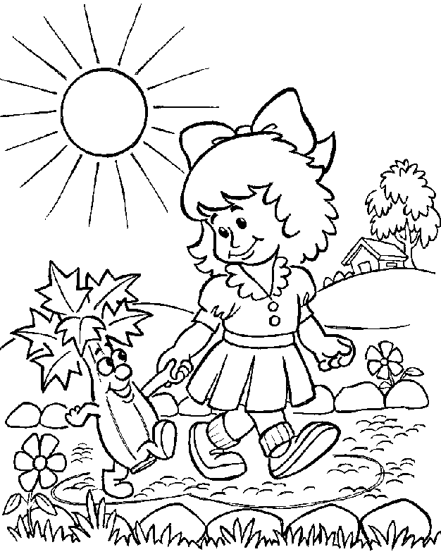 Coloring page: Little Girl (Characters) #96549 - Free Printable Coloring Pages