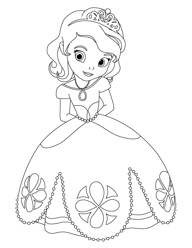 Coloring page: Little Girl (Characters) #96585 - Free Printable Coloring Pages