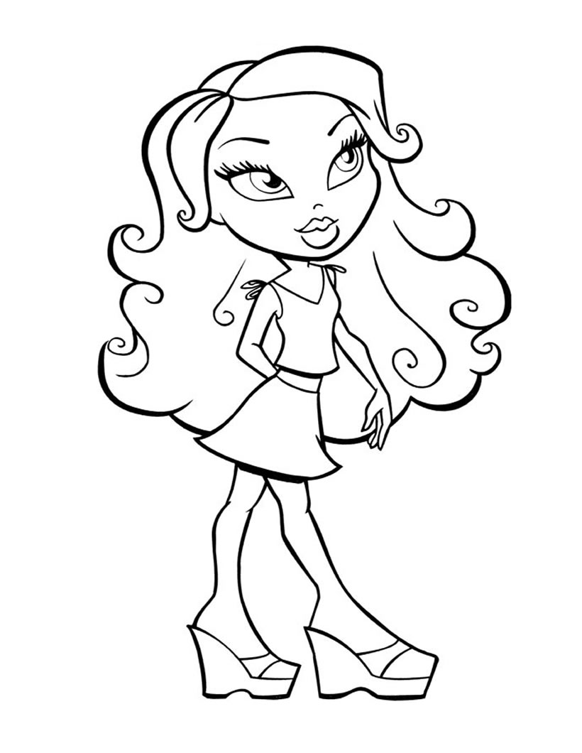 drawing little girl 96629 characters printable coloring pages