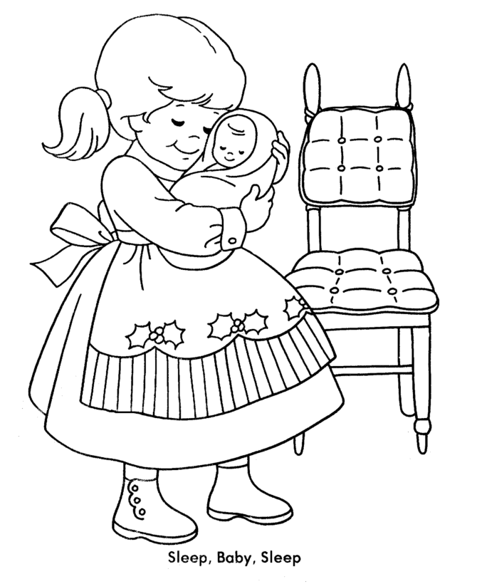 Coloring page: Little Girl (Characters) #96652 - Free Printable Coloring Pages