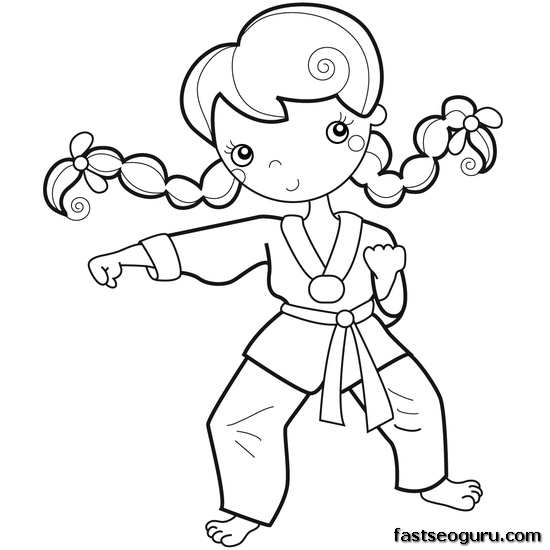 Coloring page: Little Girl (Characters) #96664 - Free Printable Coloring Pages