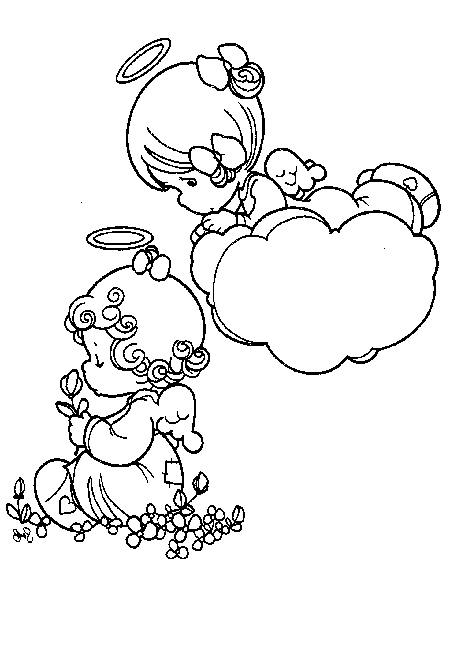 Coloring page: Little Girl (Characters) #96743 - Free Printable Coloring Pages