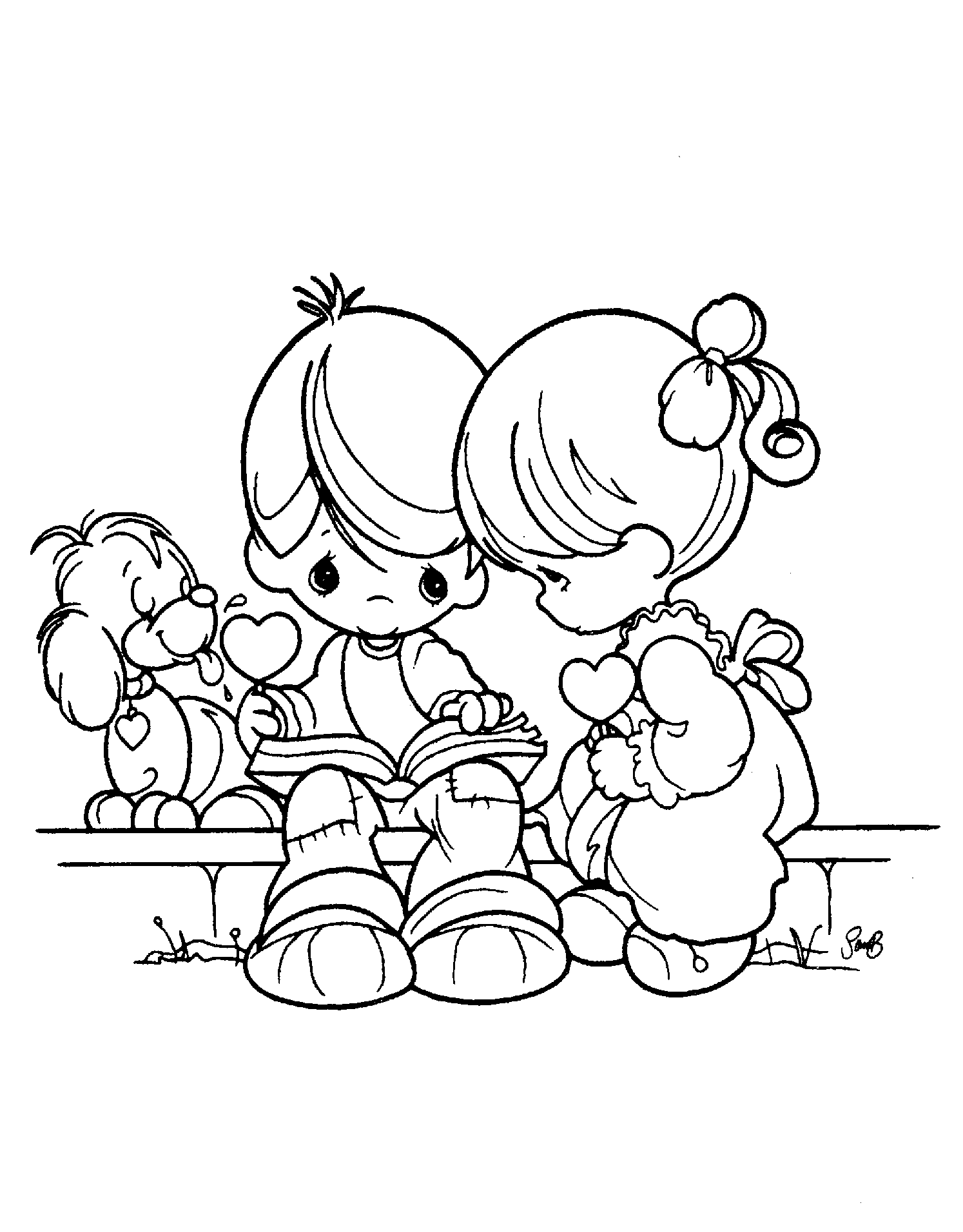 Coloring page: Little Girl (Characters) #96744 - Printable coloring pages
