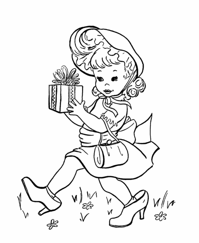 Coloring page: Little Girl (Characters) #96810 - Free Printable Coloring Pages