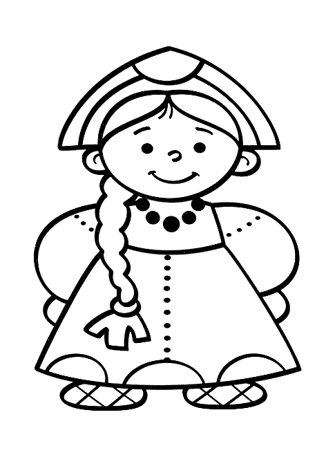 Coloring page: Little Girl (Characters) #96825 - Free Printable Coloring Pages