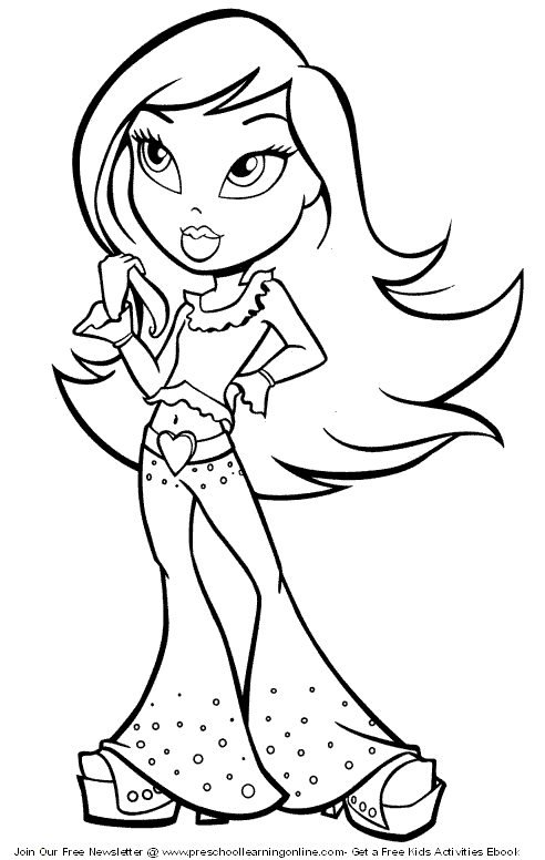 Coloring page: Little Girl (Characters) #96834 - Free Printable Coloring Pages