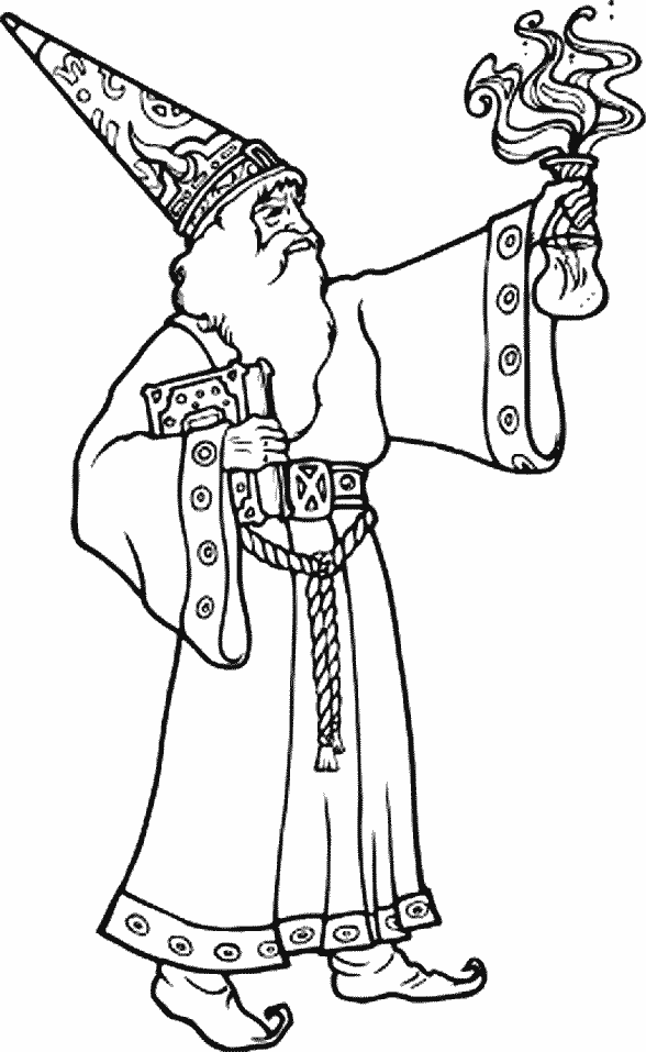 Coloring page: Magician (Characters) #100696 - Free Printable Coloring Pages