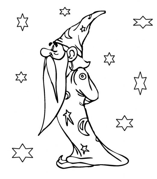 Coloring page: Magician (Characters) #100703 - Free Printable Coloring Pages