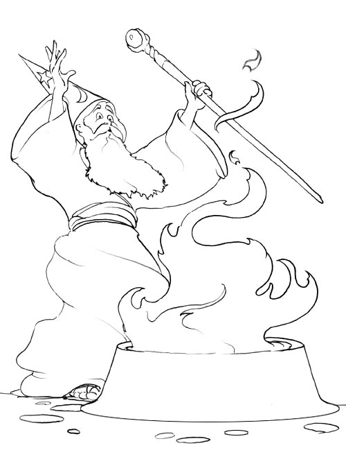 Coloring page: Magician (Characters) #100707 - Free Printable Coloring Pages