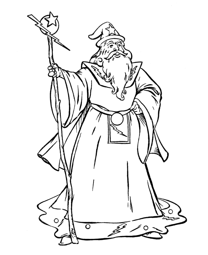 Coloring page: Magician (Characters) #100709 - Free Printable Coloring Pages