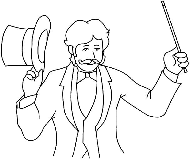 Coloring page: Magician (Characters) #100715 - Free Printable Coloring Pages