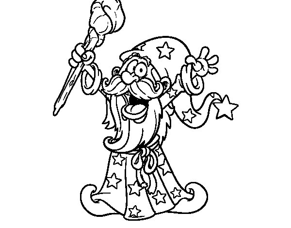 Coloring page: Magician (Characters) #100744 - Free Printable Coloring Pages