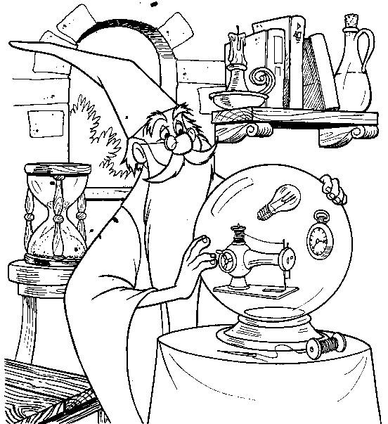 Coloring page: Magician (Characters) #100749 - Free Printable Coloring Pages